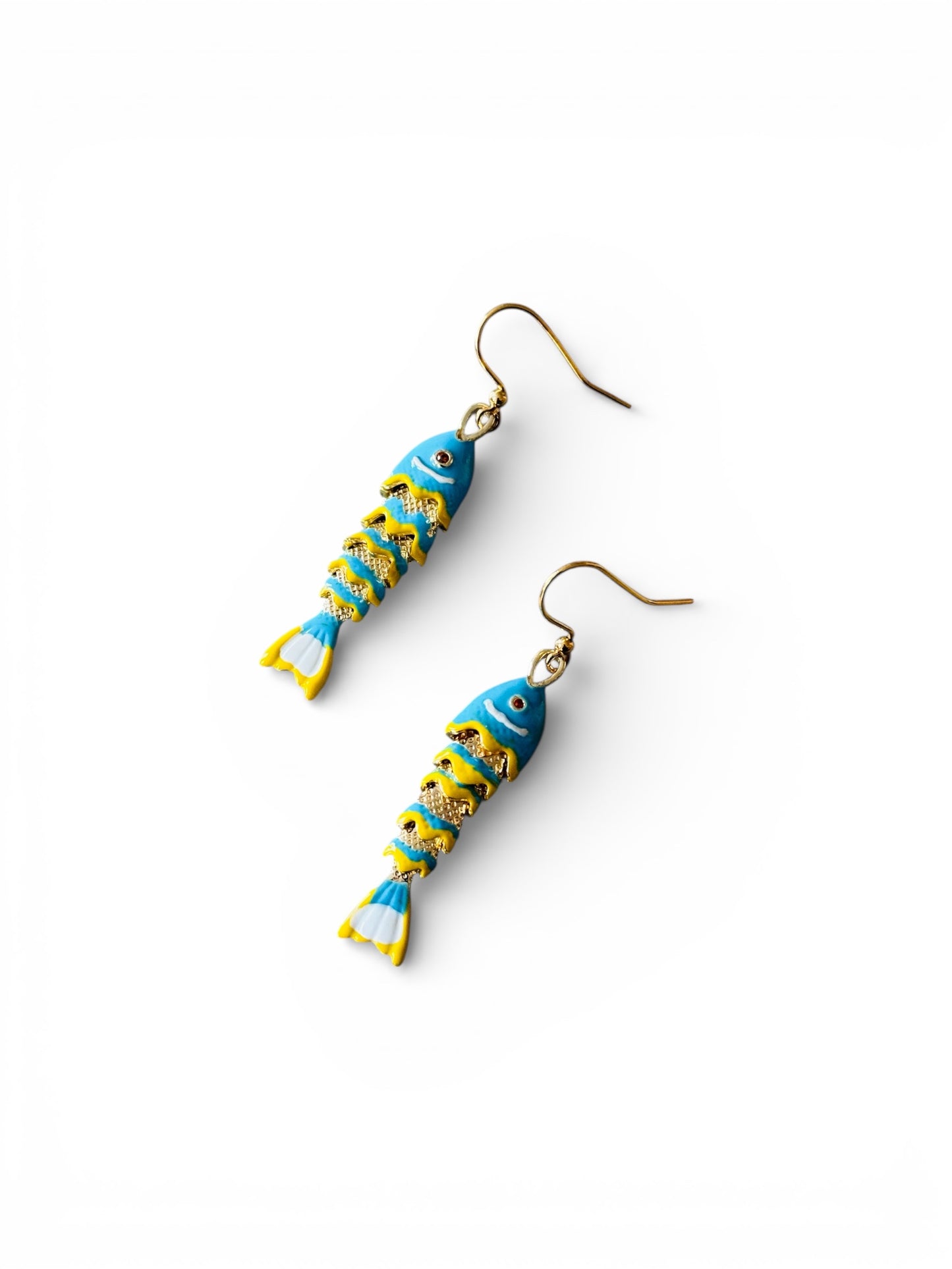 Koi Earrings- Blue