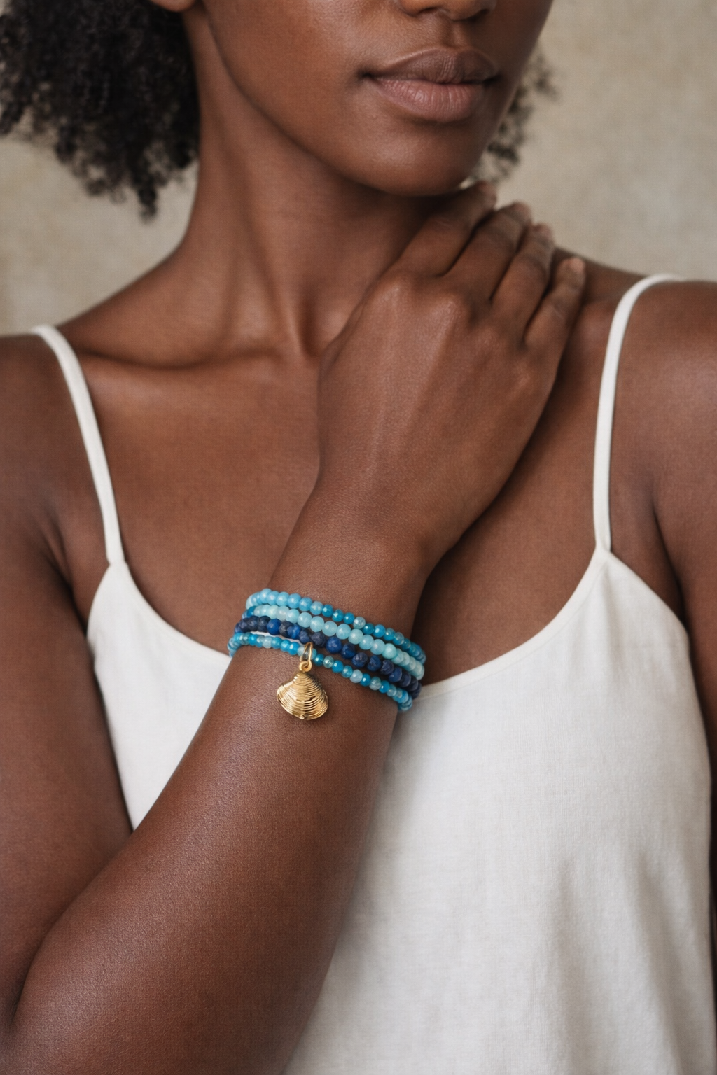 Stack Bracelets - Aqua