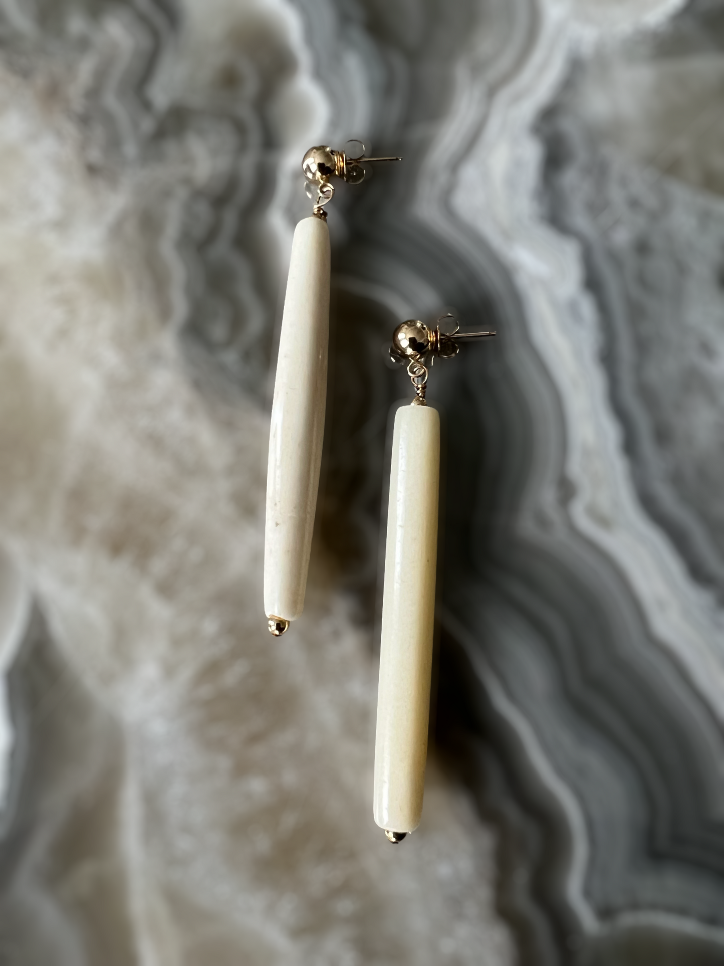 Nia Horn Statement Earrings