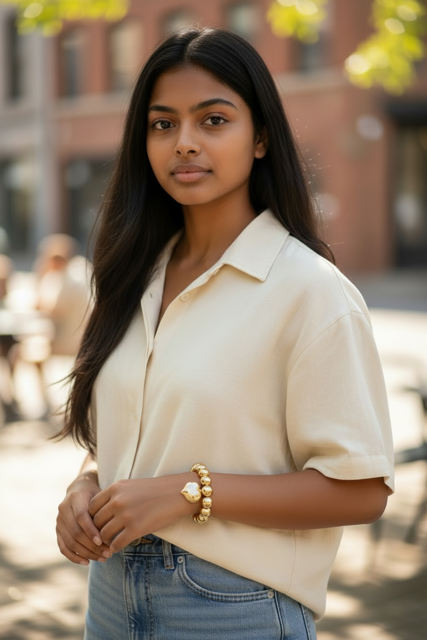 Puffy Heart Bracelet