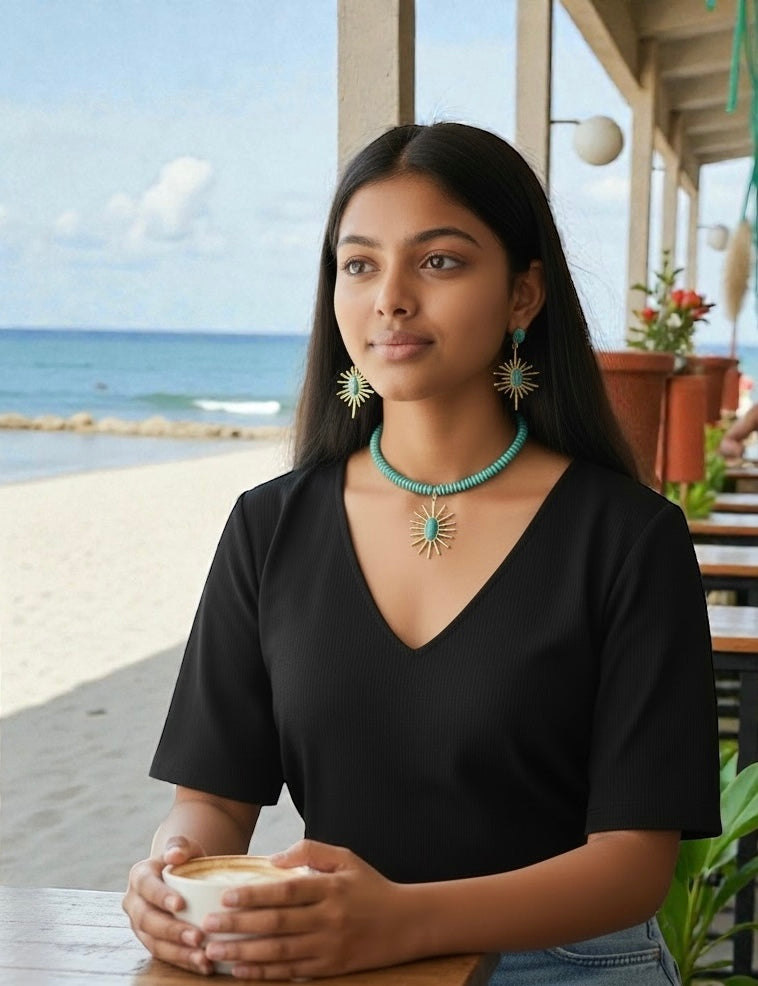 Solar Turquoise Earrings