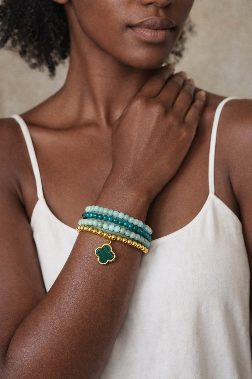 Stackable Bracelet - Clover