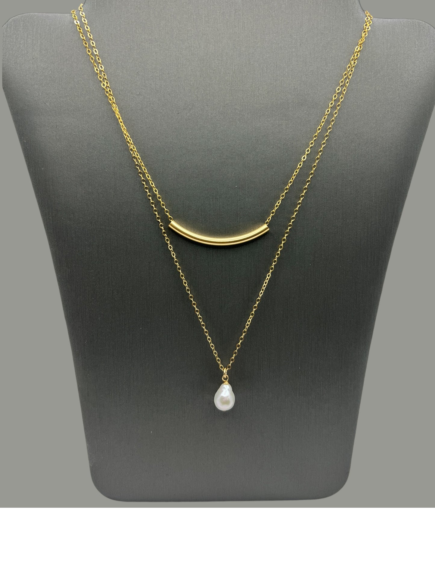 Lina Dainty Pearl Necklace