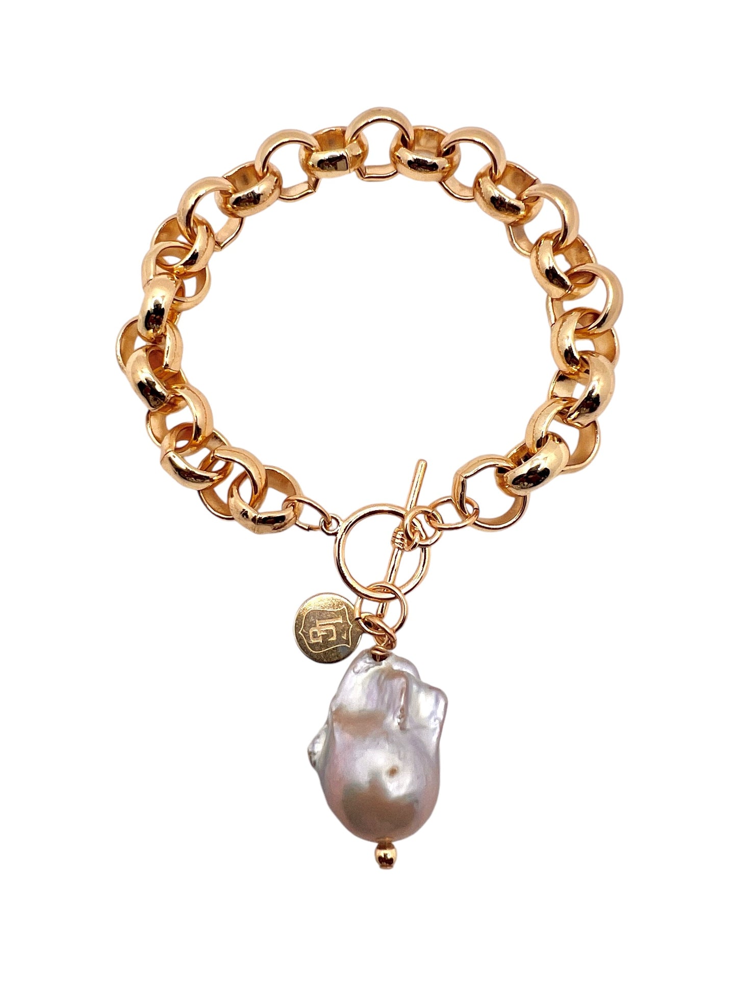 Lina Baroque Pearl Drops-Gold