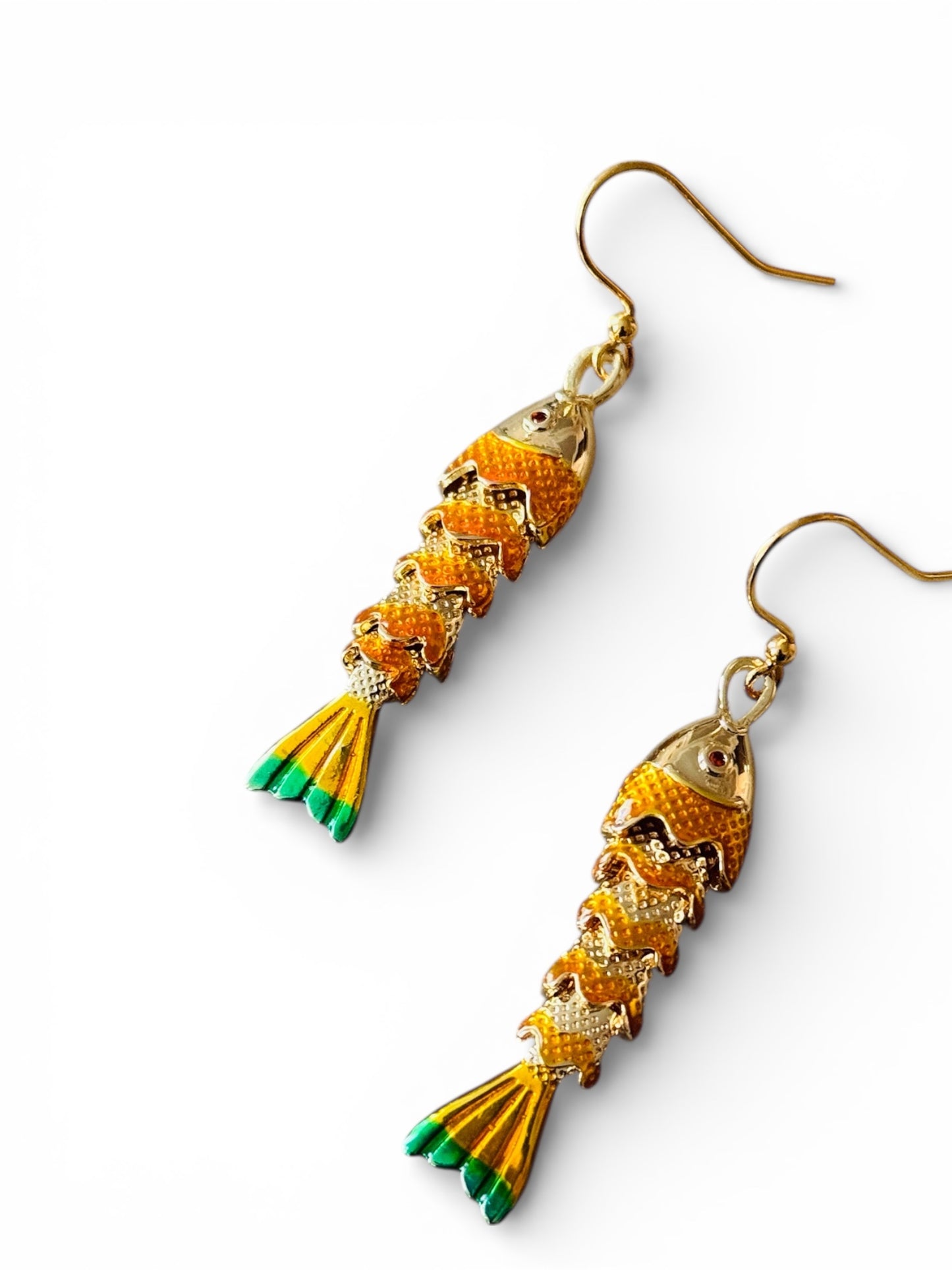 Koi Earrings -Gold