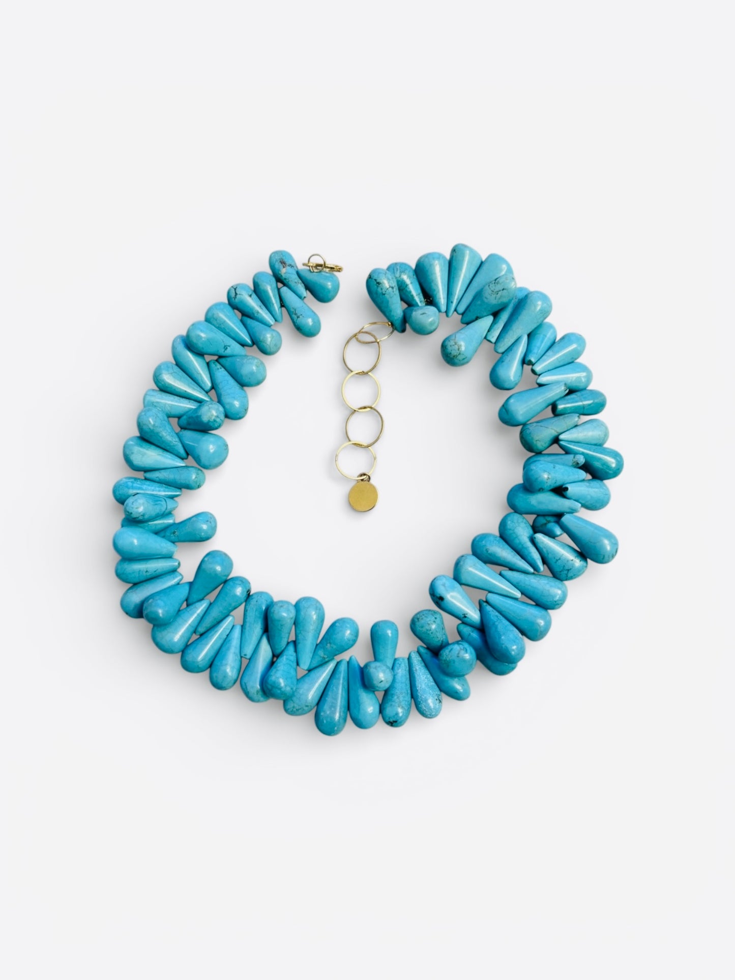 Tidal Turquoise Teardrop Collar
