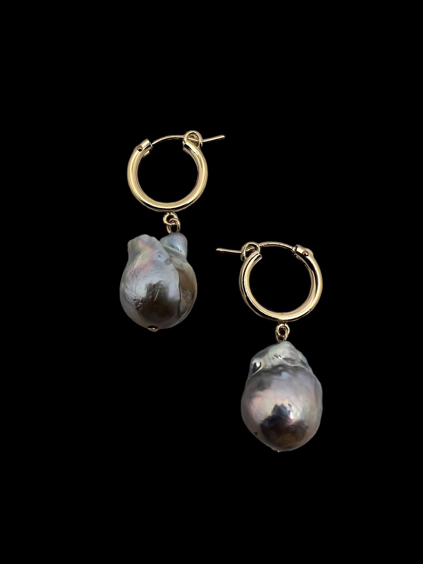 Lina Baroque Pearl Drops-Gold