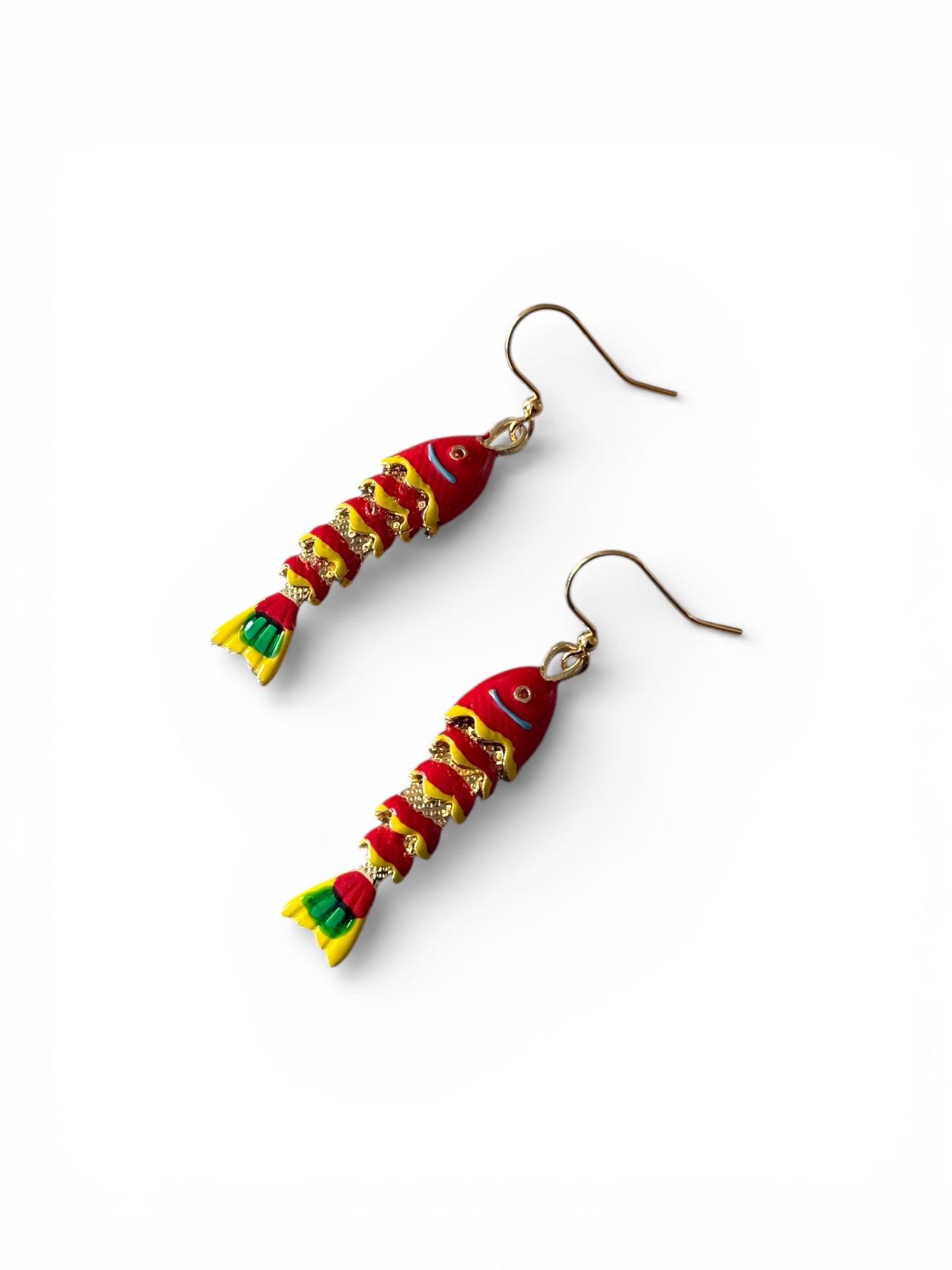 Koi Earrings -Red