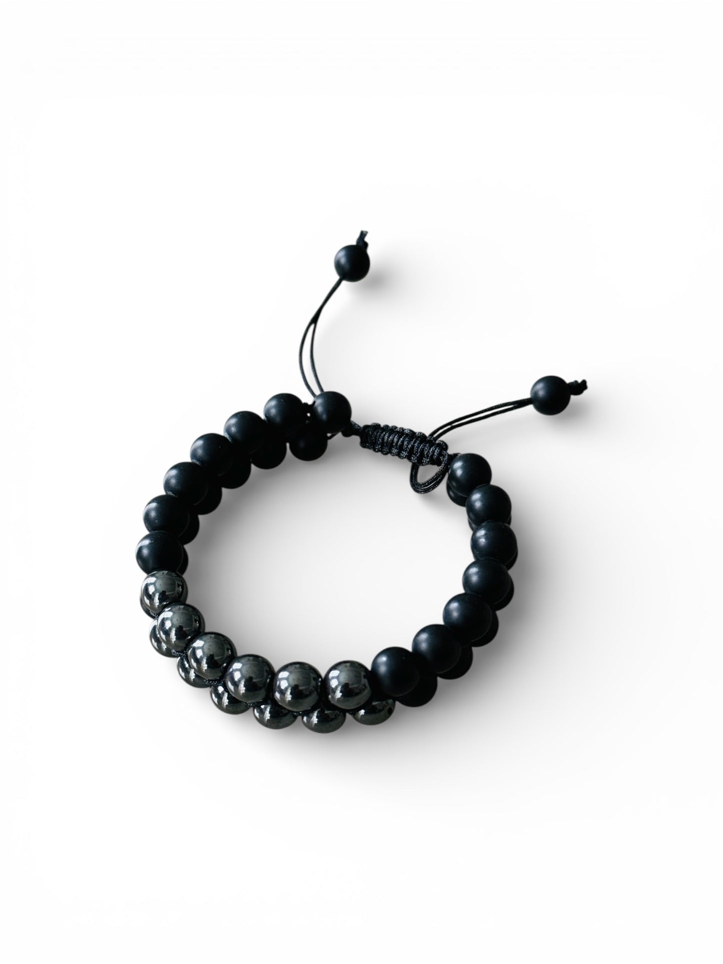 Hematite and Onyx Bracelet