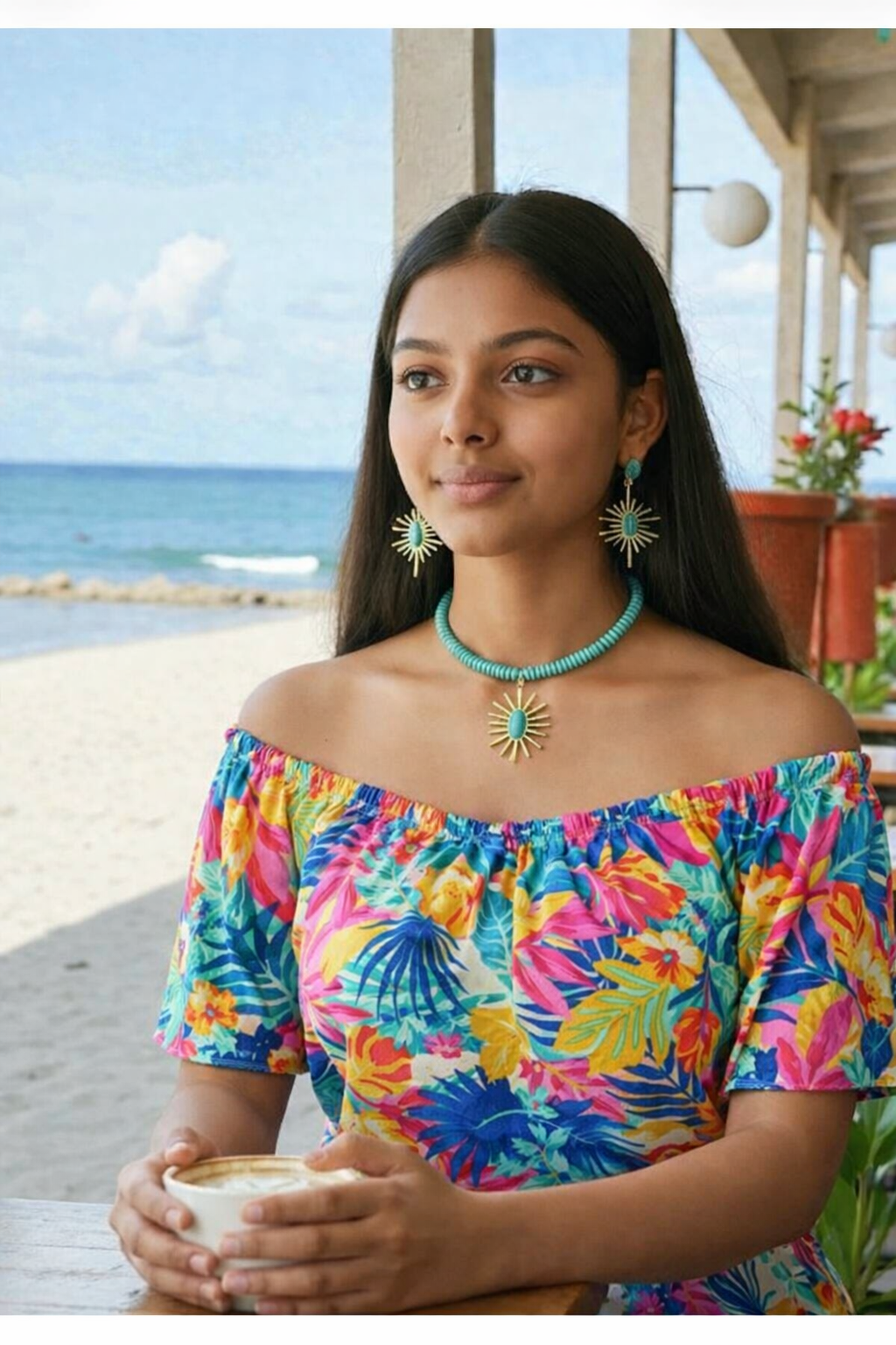 Solar Turquoise Necklace