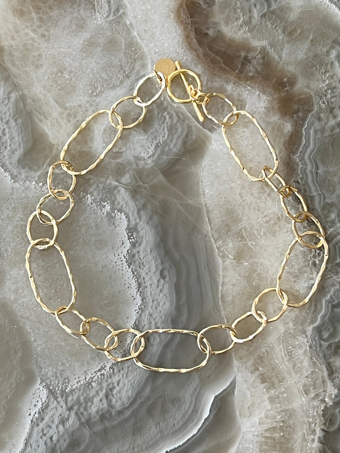 Hammered Chain Collar