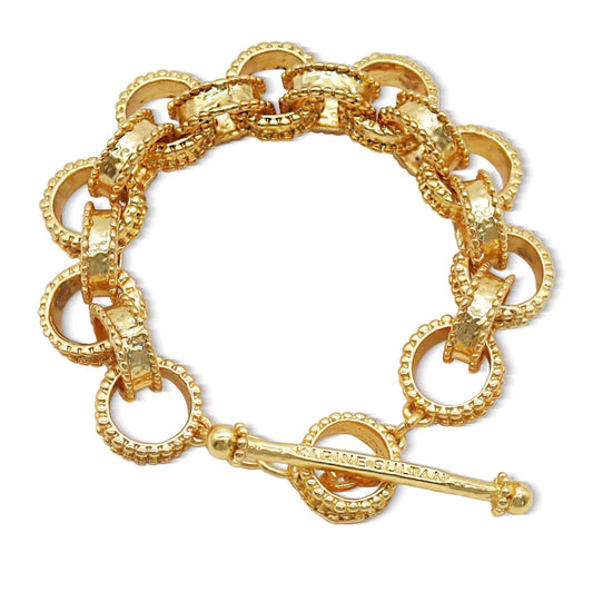 Morocco Textured Link Bracelet