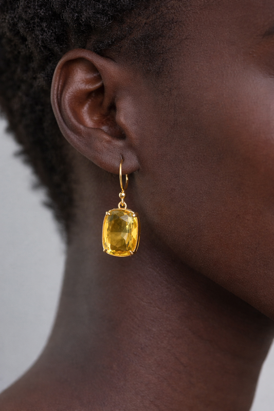 Spring Bling - Citrine - Rectangle