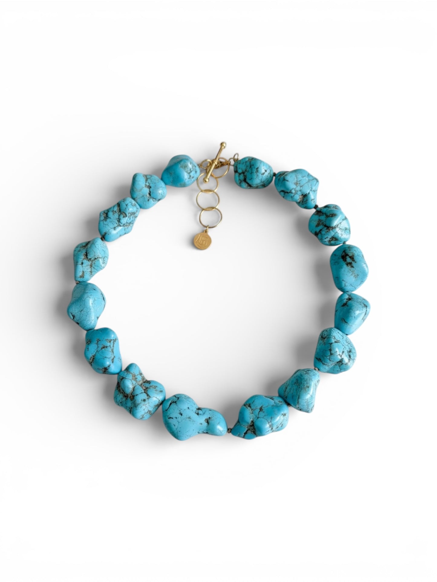 Tidal Turquoise Nugget Collar