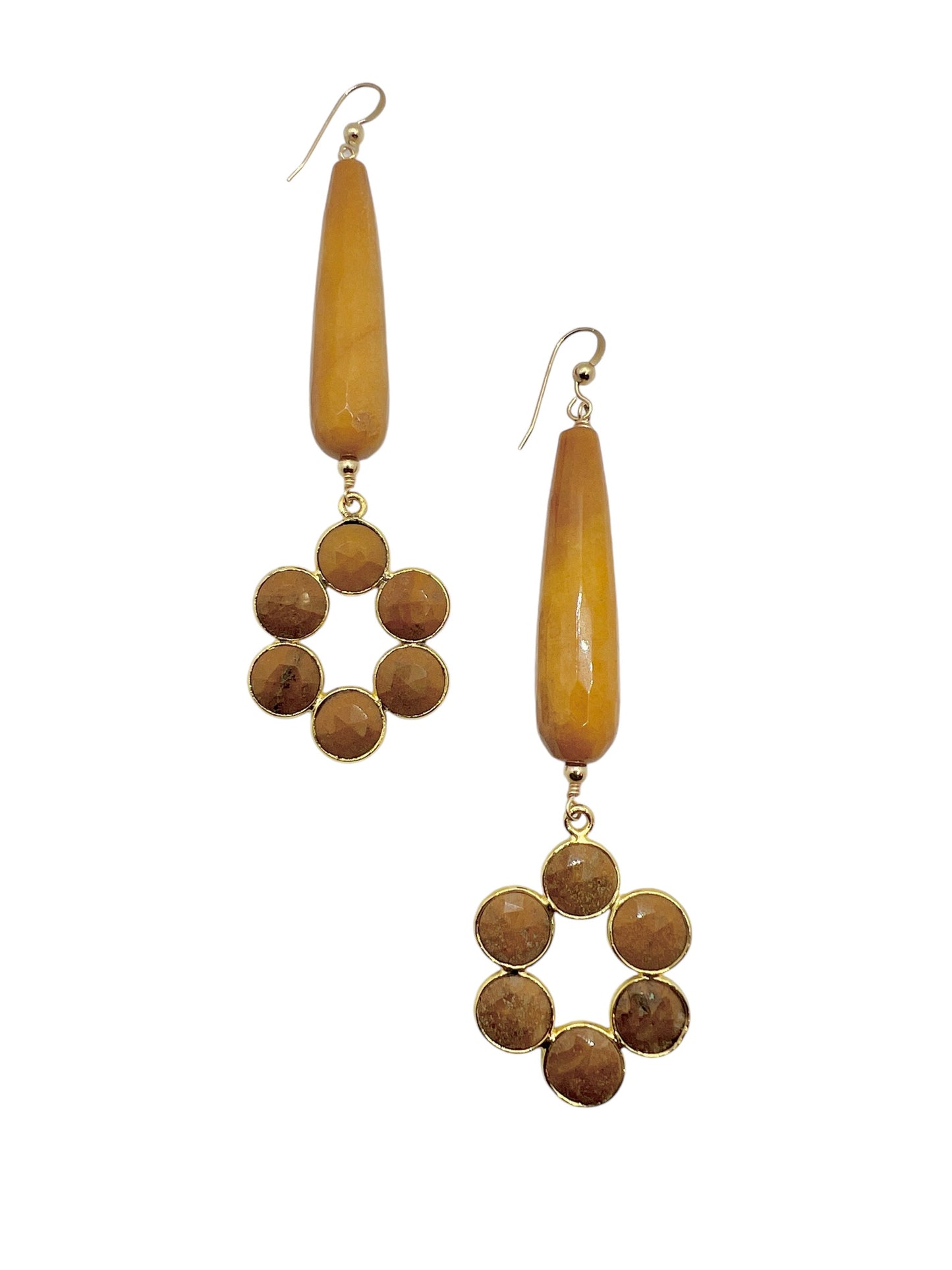 Poppy's Wood Jasper Drop Earrings