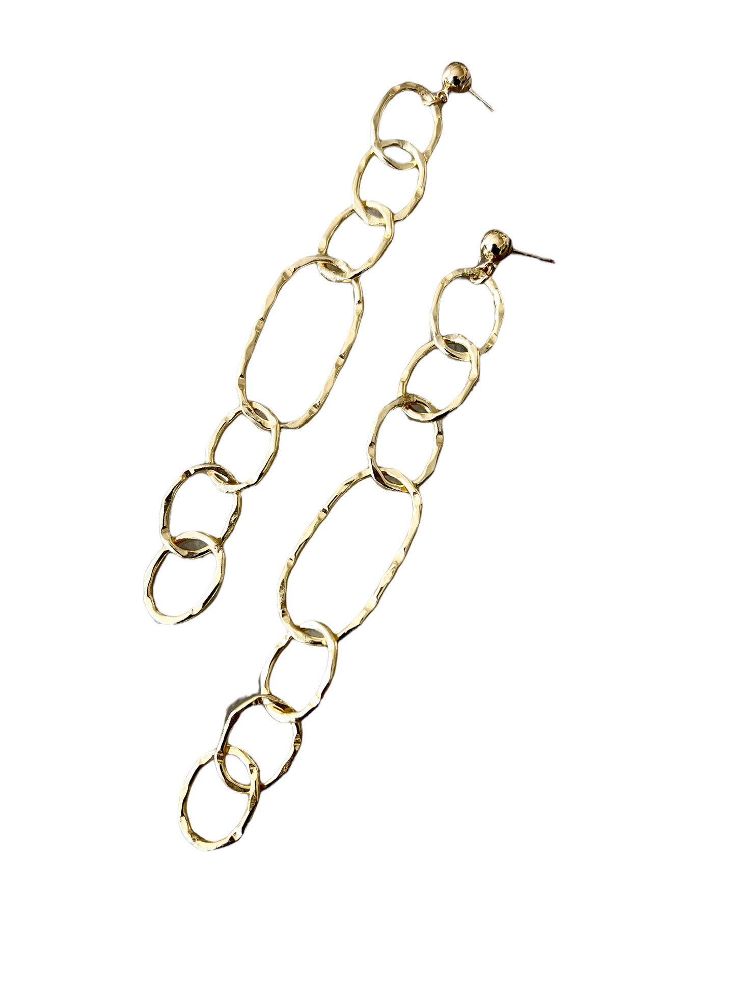 Hammered Chain Earrings