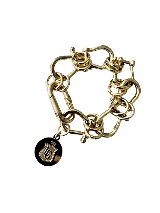 LGM Chunky Chain Charm Bracelet